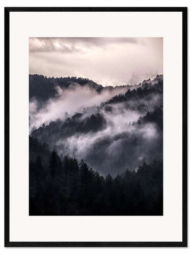 Plakat artystyczny premium w ramie Smoky mountains