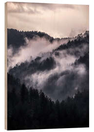 Quadro de madeira Smoky mountains