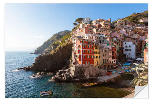 Naklejka na ścianę Riomaggiore sunset, Cinque Terre, Italy