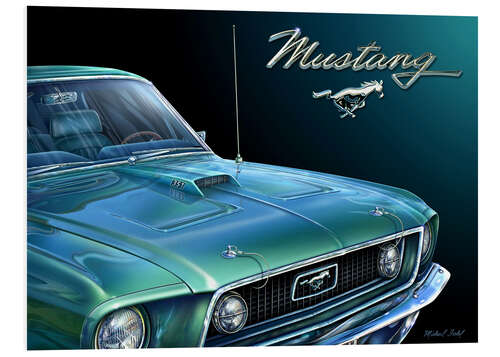 Hartschaumbild 1969 MUSTANG