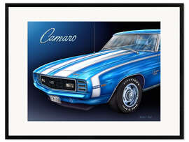 Gerahmter Kunstdruck 1968 Camaro