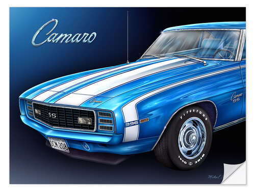 Muursticker 1968 Camaro