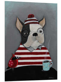 Foam board print Boston Terrier