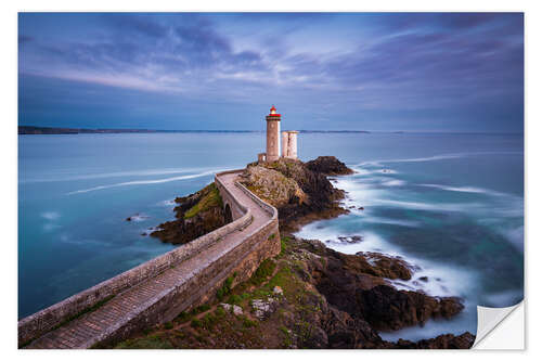 Selvklebende plakat Brittany Lighthouse