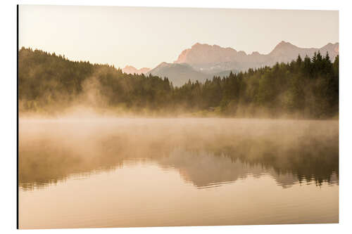 Aluminiumtavla Summer morning at Geroldsee