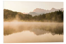 Foam board print Summer morning at Geroldsee