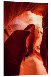 Cuadro de plexi-alu Formation in Canyon X slot canyon, Page, Arizona, USA