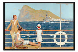 Gerahmter Kunstdruck Gibraltar