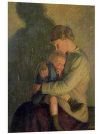 Foam board print Mother and Child: Candlelight