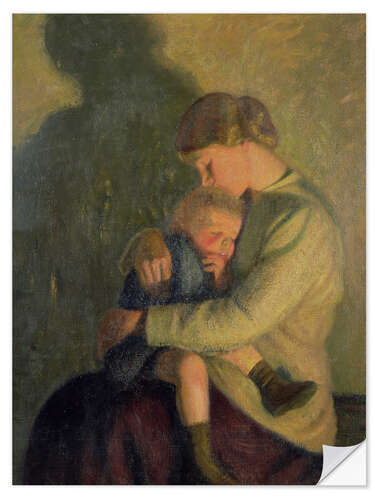 Vinilo para la pared Mother and Child: Candlelight