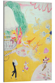 Magnettafel Love Flight of a Pink Candy Heart