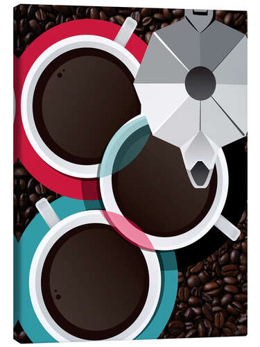 Canvas print Coffee Cups & Moka