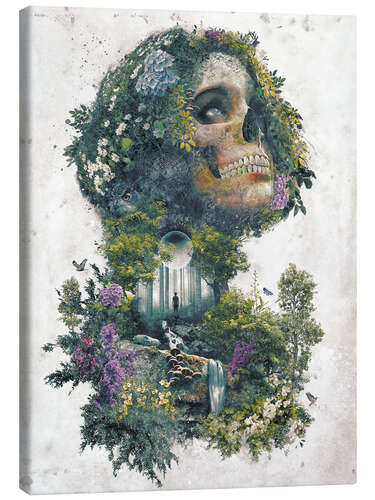 Leinwandbild Leben und Tod Surrealismus