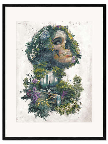 Plakat artystyczny premium w ramie Life and Death Surrealism