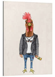 Obraz na aluminium Punk Rooster - Barruf