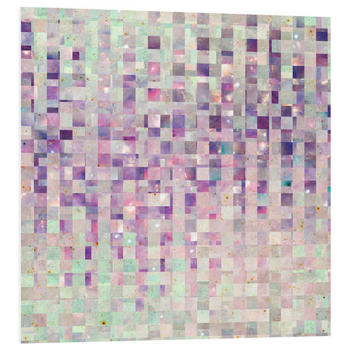 Foam board print Purple And Pink Galaxy Pattern