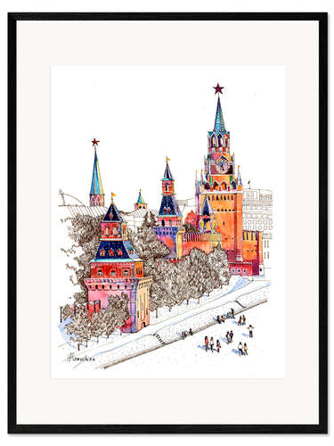 Framed art print Kremlin, Red Square, Moscow
