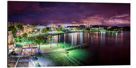 Alubild Mallorca Paguera bei Nacht