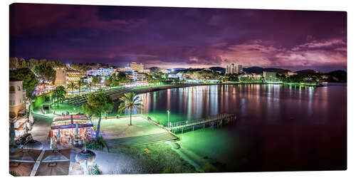 Quadro em tela Mallorca Paguera at night