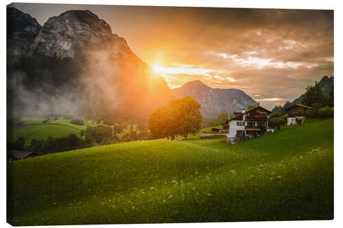 Canvas print Bavaria - Alps