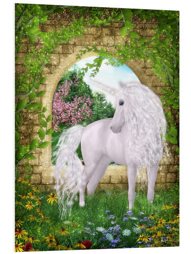 Foam board print Unicorn - Oasis of Calmness