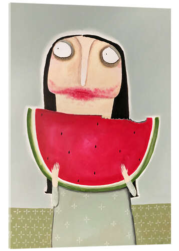 Acrylglasbild Helena Vogelpohl mit frischer Melone