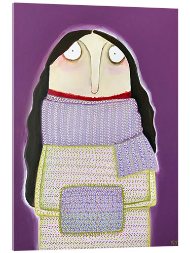 Akrylbillede Hedi Maksrath was too long in the knitting class