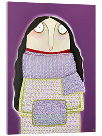 Acrylic print Hedi Maksrath was too long in the knitting class