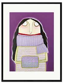 Innrammet kunsttrykk Hedi Maksrath was too long in the knitting class
