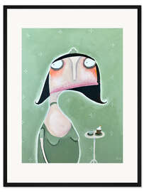 Gerahmter Kunstdruck Marga Schellhammer mit extrem schlechter Laune