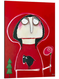 Magnettafel Gudrun Euler im Rotkäppchenkostüm