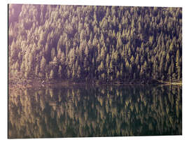 Aluminium print Mountain Lake Reflection