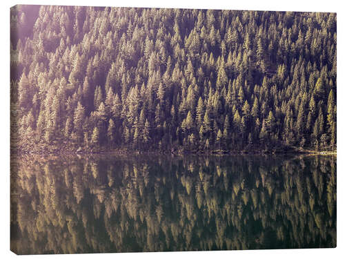 Leinwandbild Bergsee Spiegelung