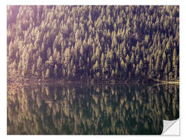 Wandsticker Bergsee Spiegelung