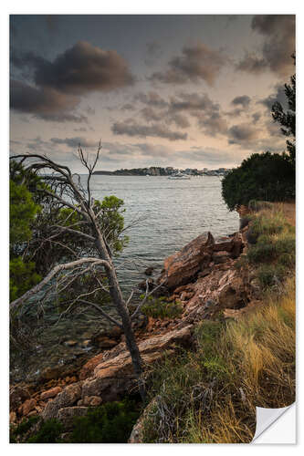 Selvklebende plakat Coast - Majorca