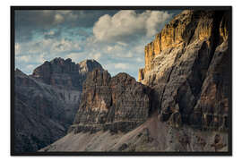 Gerahmter Kunstdruck Tofane - Dolomiten