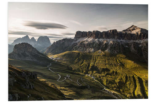 Hartschaumbild Passo Pordoi - Dolomiten