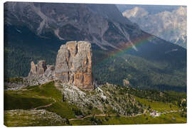 Leinwandbild Cinque Torri - Dolomiten