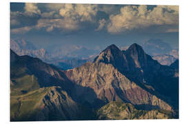 Foam board print Dolomites - Col Margherita