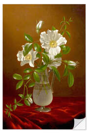 Naklejka na ścianę Cherokee Roses in a Glass Vase