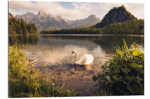 Galleritryk Mountain Lake at Sunset