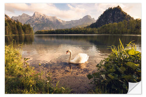 Sisustustarra Mountain Lake at Sunset