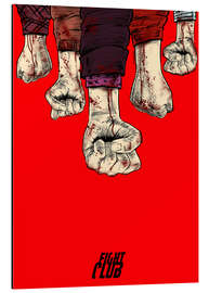 Stampa su alluminio Fight Club blood fist