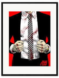 Gerahmter Kunstdruck Fight club jacket and punches