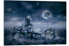 Gallery print A boy is playing Chess