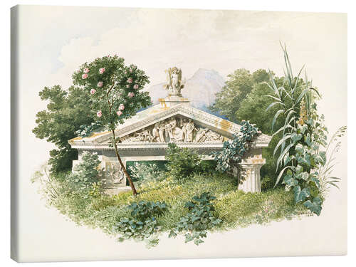 Canvas print An Overgrown Doric Building