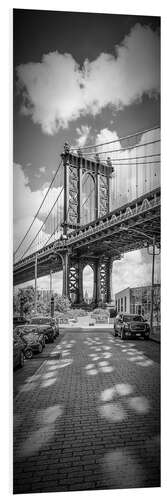 Hartschaumbild NEW YORK CITY Manhattan Bridge Panorama