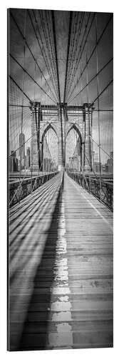 Alumiinitaulu NEW YORK CITY Brooklyn Bridge Panorama