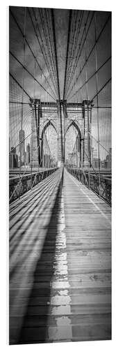 PVC-tavla NEW YORK CITY Brooklyn Bridge Panorama