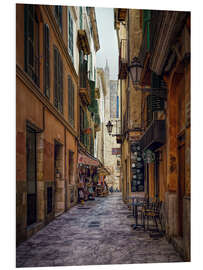 Foam board print Alley in Palma de Mallorca